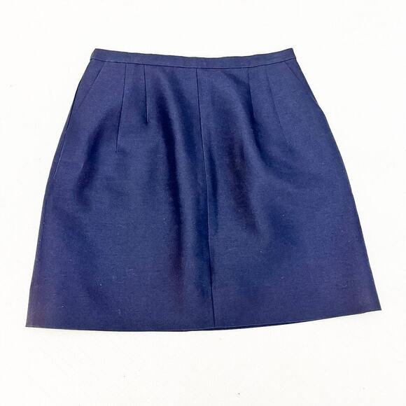 J. Crew Collection Navy Pencil Straight Skirt NWOT SIze 6 - Picture 1 of 5